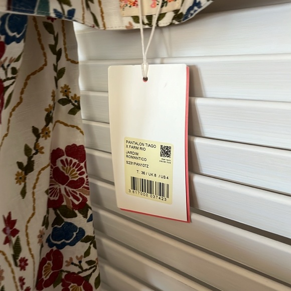NWT Sezane x Farm Rio Tiago Pant sz36 - Picture 6 of 11